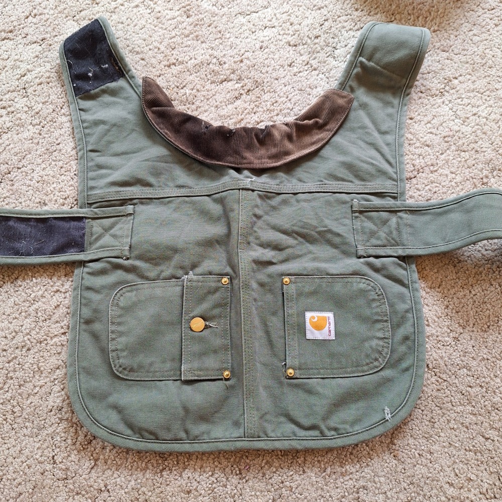 Carhartt Dog Vest Adjustable Duck Canvas Insulated Chore Coat